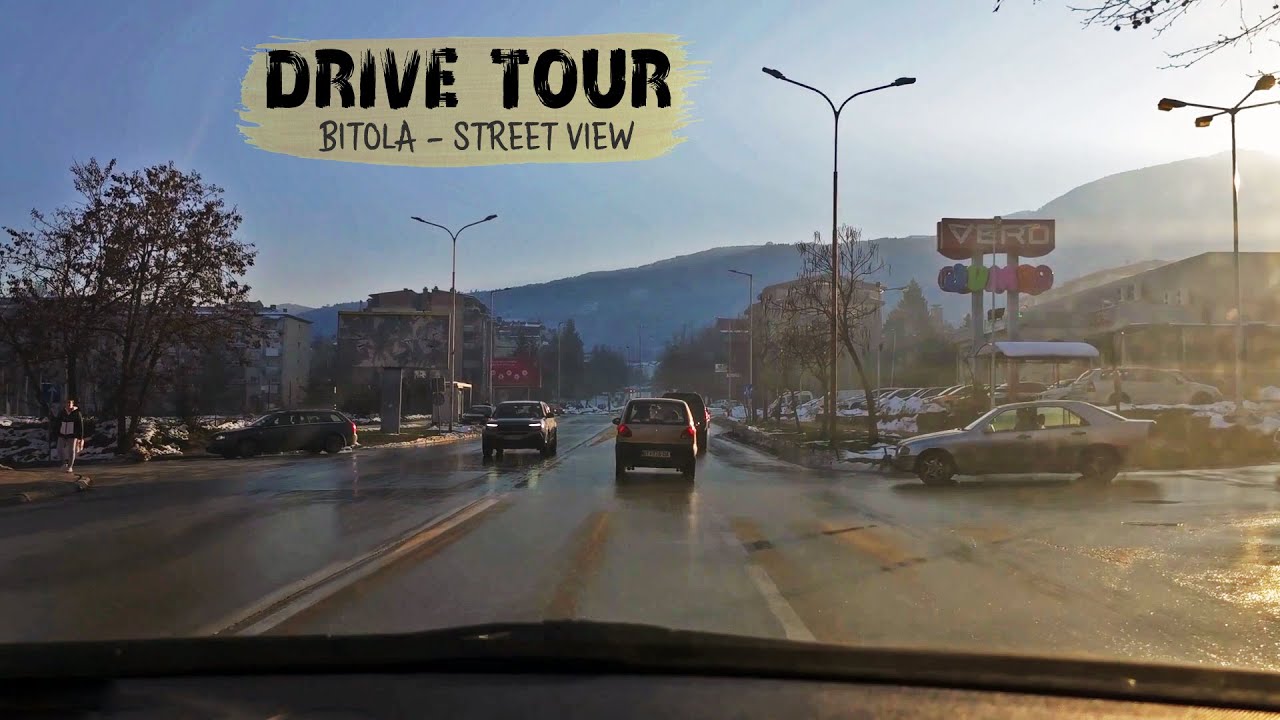 DRIVE TOUR street view around BITOLA, Macedonia (2025) 【POV】🚗 Возење низ Битола, Македонија 🇲🇰