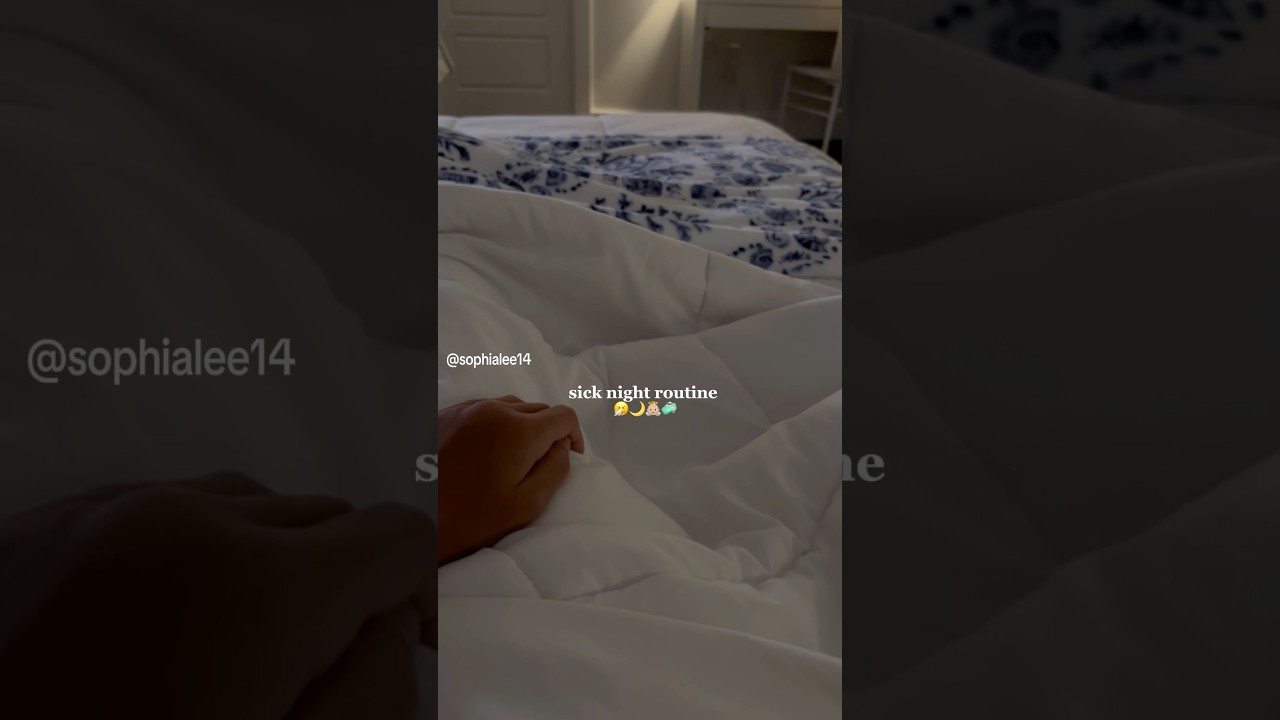 sick night routine #sick #nightroutine  #bedtime #subscribemychannel