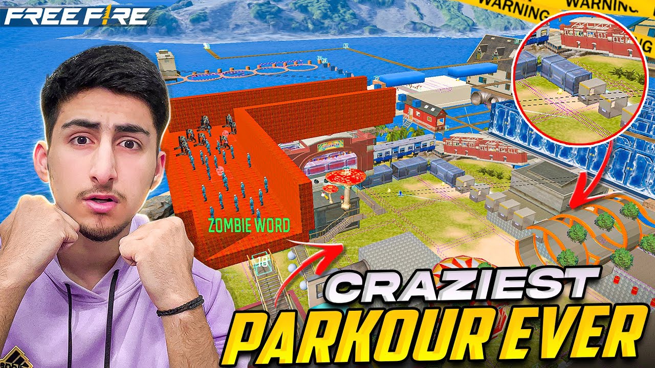 Craziest Parkour Ever😱🤣Super Funny Map🤣Ending Is Soo Funny [A_s Gaming] - Free Fire India
