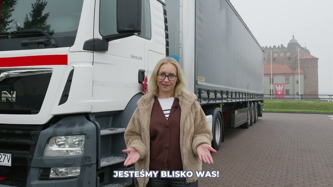 Nowy zestaw - ciągnik i naczepa w Ośrodku Szkolenia Kierowców 