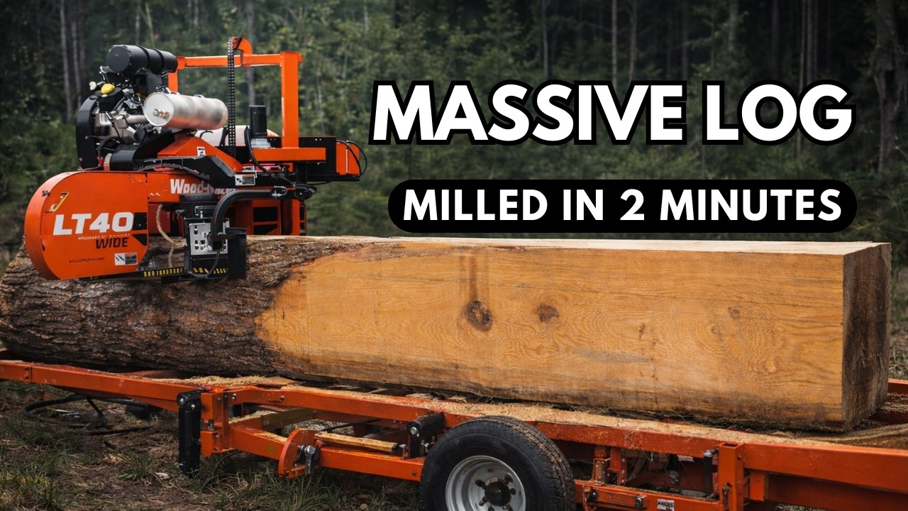 Woodmizer LT40: Cutting Logs into Usable Lumber