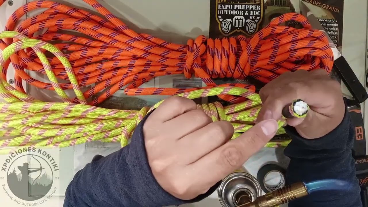 Remates en #cuerdas de #escalada🧗🪢#bushcraft #supervivencia #outdoors 