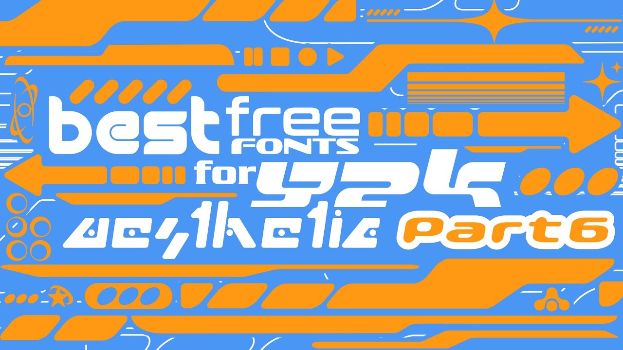 Best Free Fonts for Y2K Aesthetic Logos (part 6)