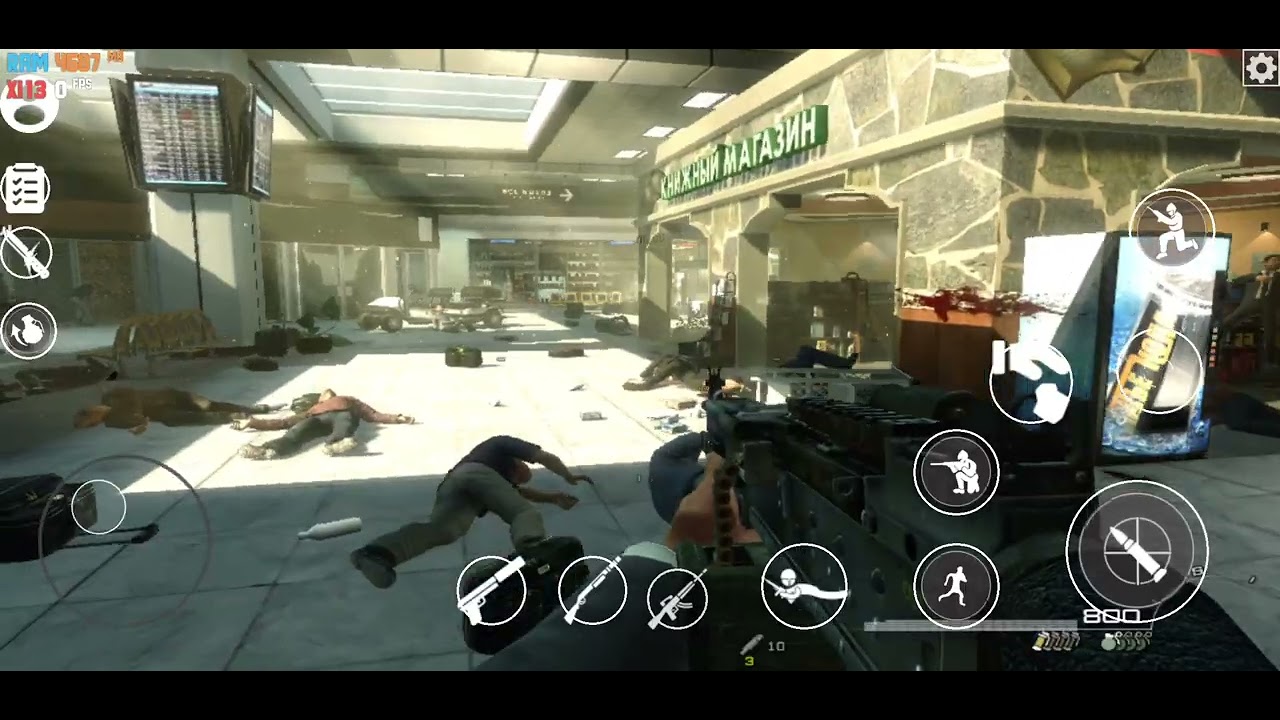 Call of Duty: Modern Warfare 2 Mobile Winlator + Imput bridge on samsung s9+ Snapdragon 845 6GB Ram