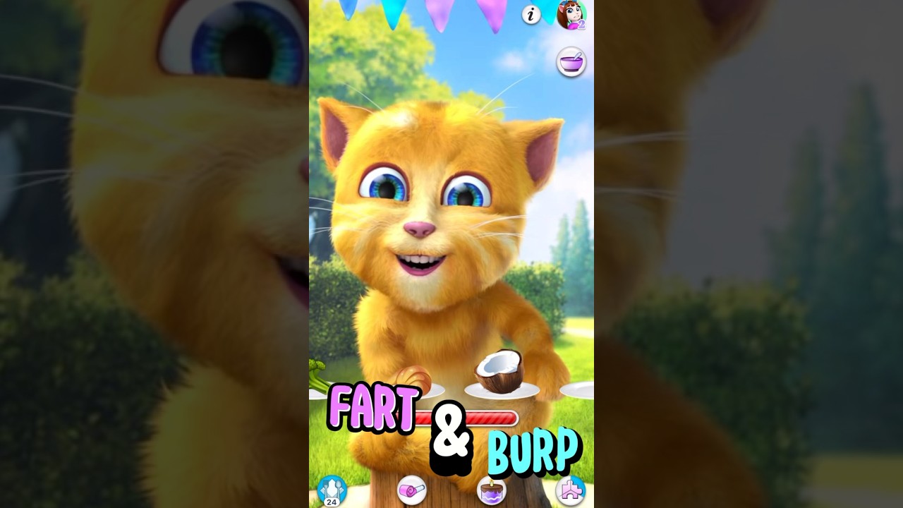 Talking Ginger 2 | Fart & Burp 🐈