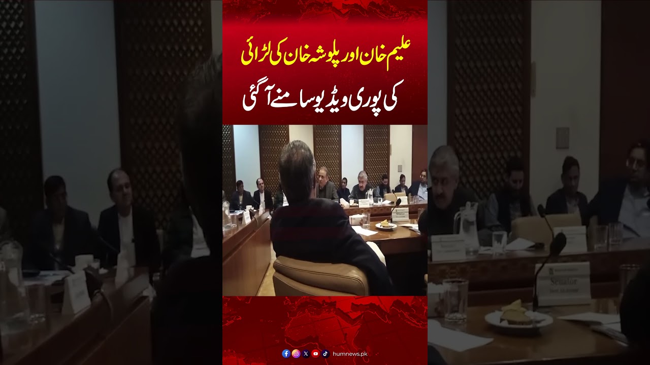 Heavy Fight Between Senator Palwasha & Aleem Khan | Palwasha Khan Explains the Incident | Hum News