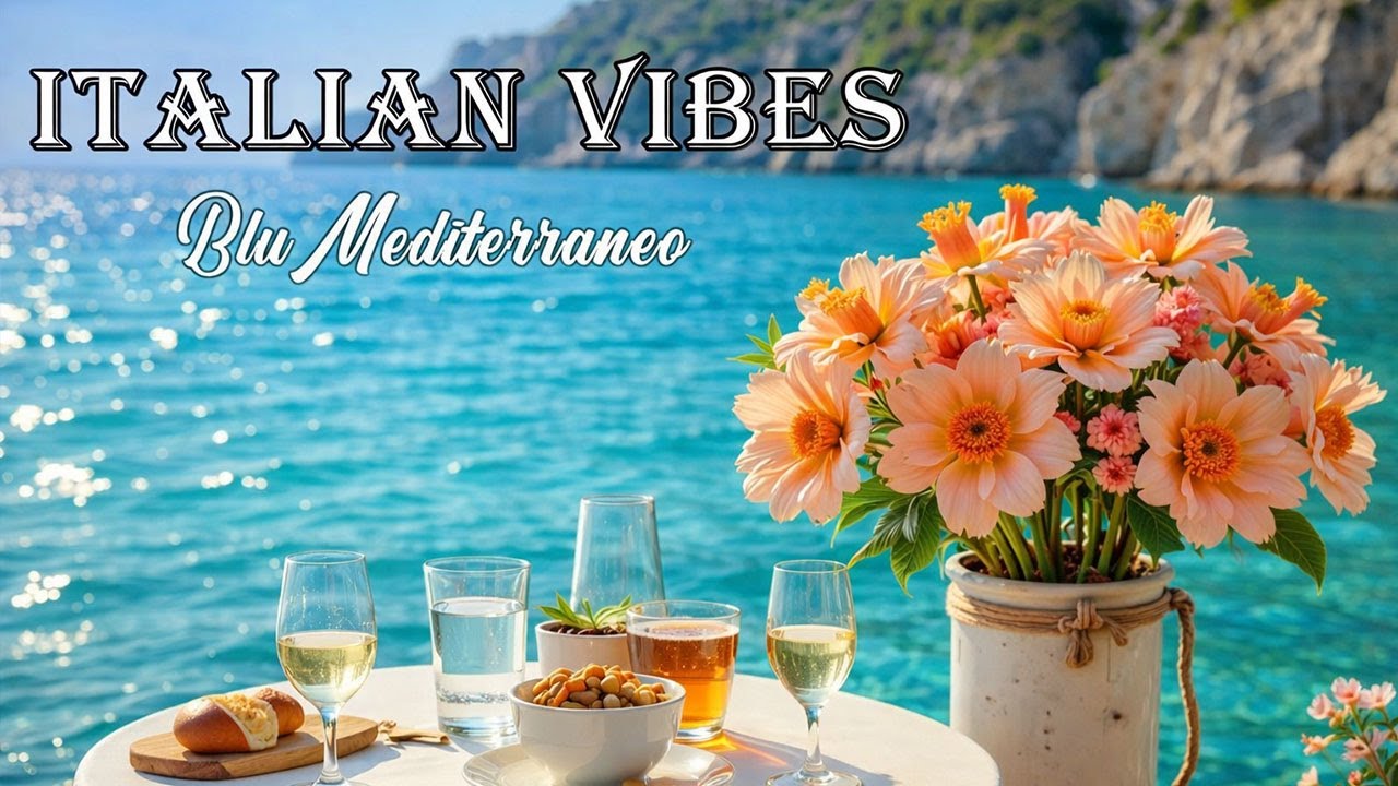 Deep Relax Italian & Mediterranean Music 🎶 2 Hours Scenic Italy Relax | Lake Como & Amalfi Coast 4K