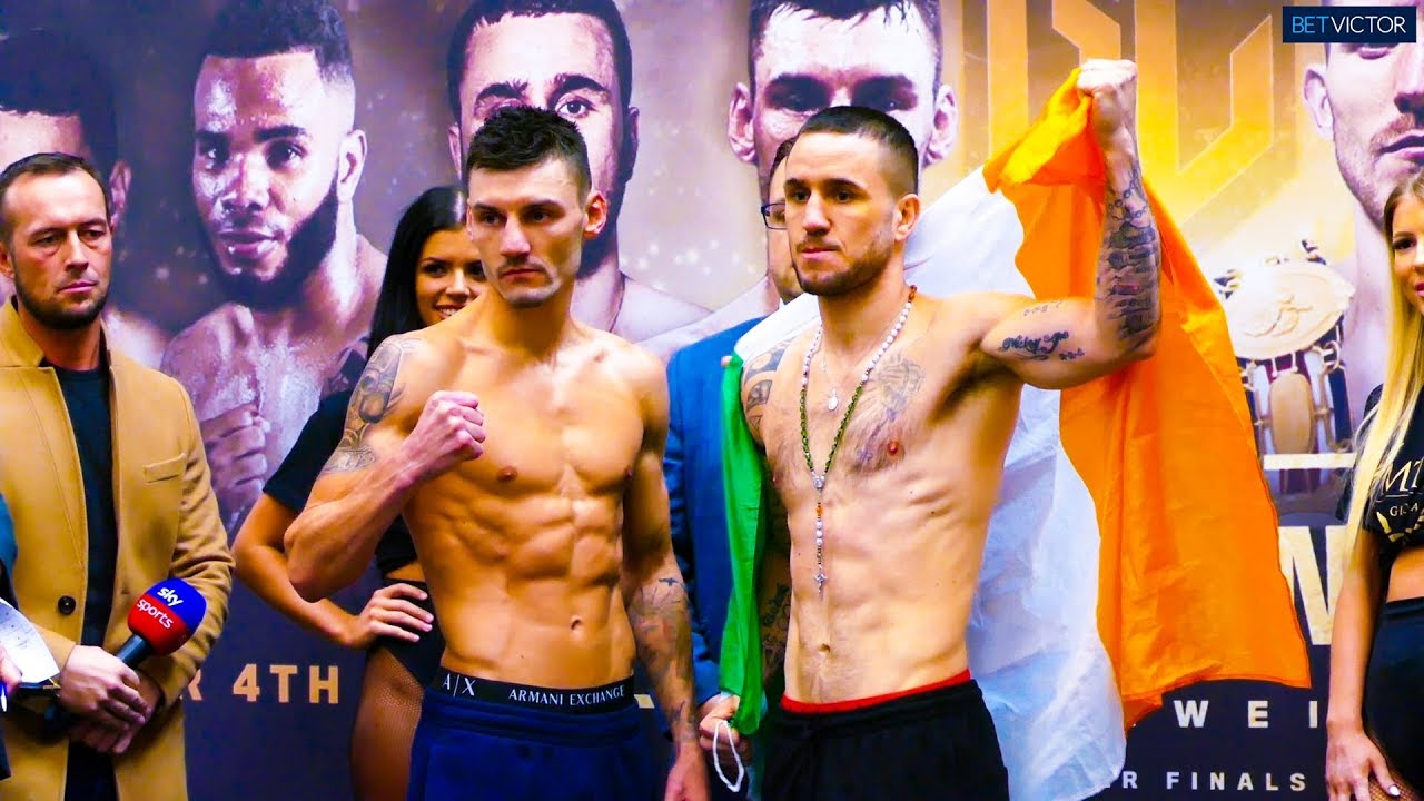 Golden Contract featherweight FULL WEIGH-IN | MTK Global Boxing