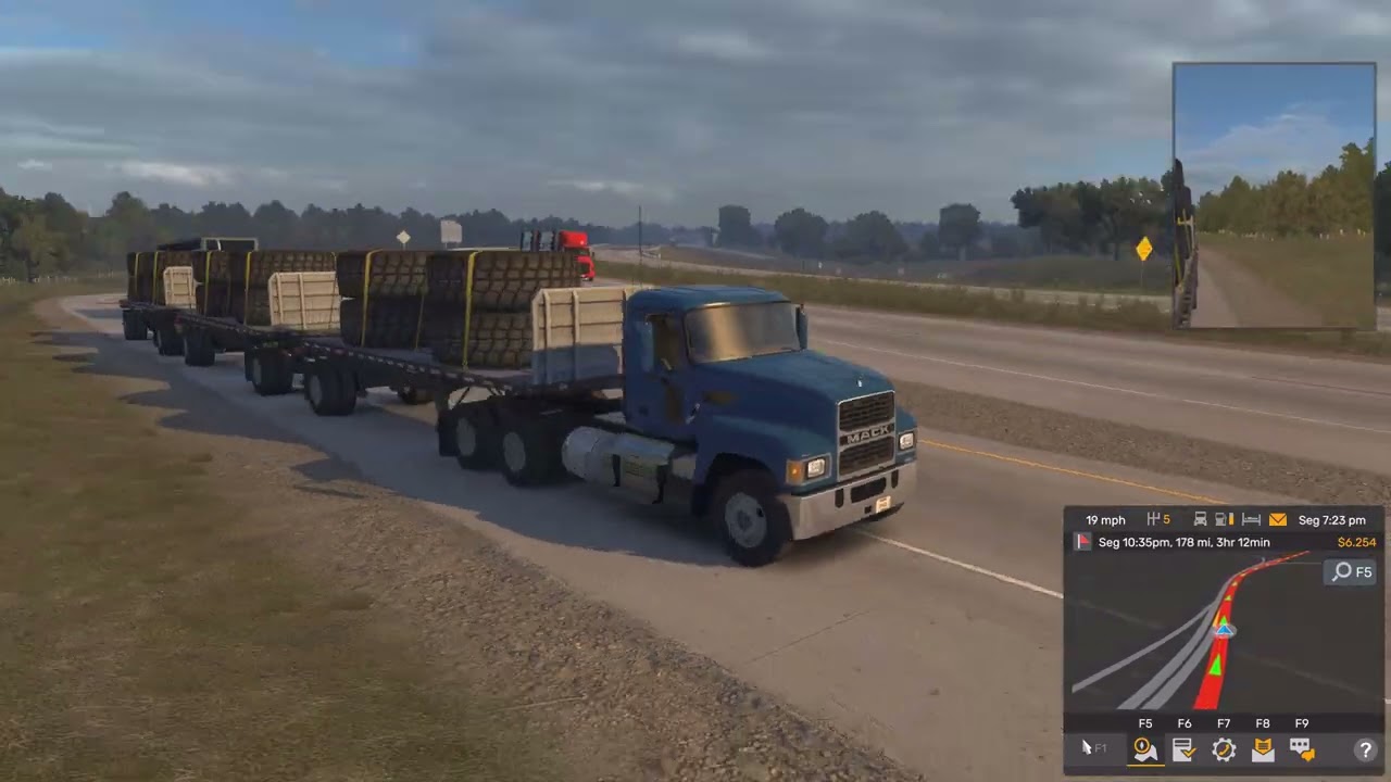 American Truck Simulator em G29 com 5060-carreta tritrem.