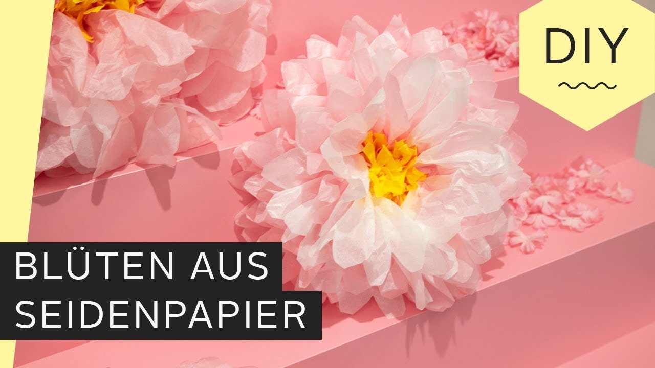 DIY: Blüten aus Seidenpapier basteln | Roombeez – powered by OTTO