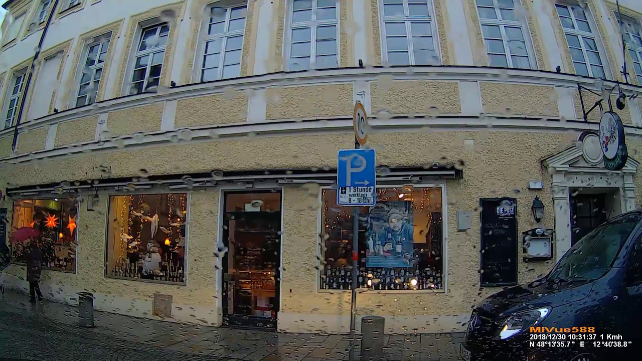 D: Kreisstadt Altötting. Landkreis Altötting. Rundfahrt durch die Stadt. Dezember 2018