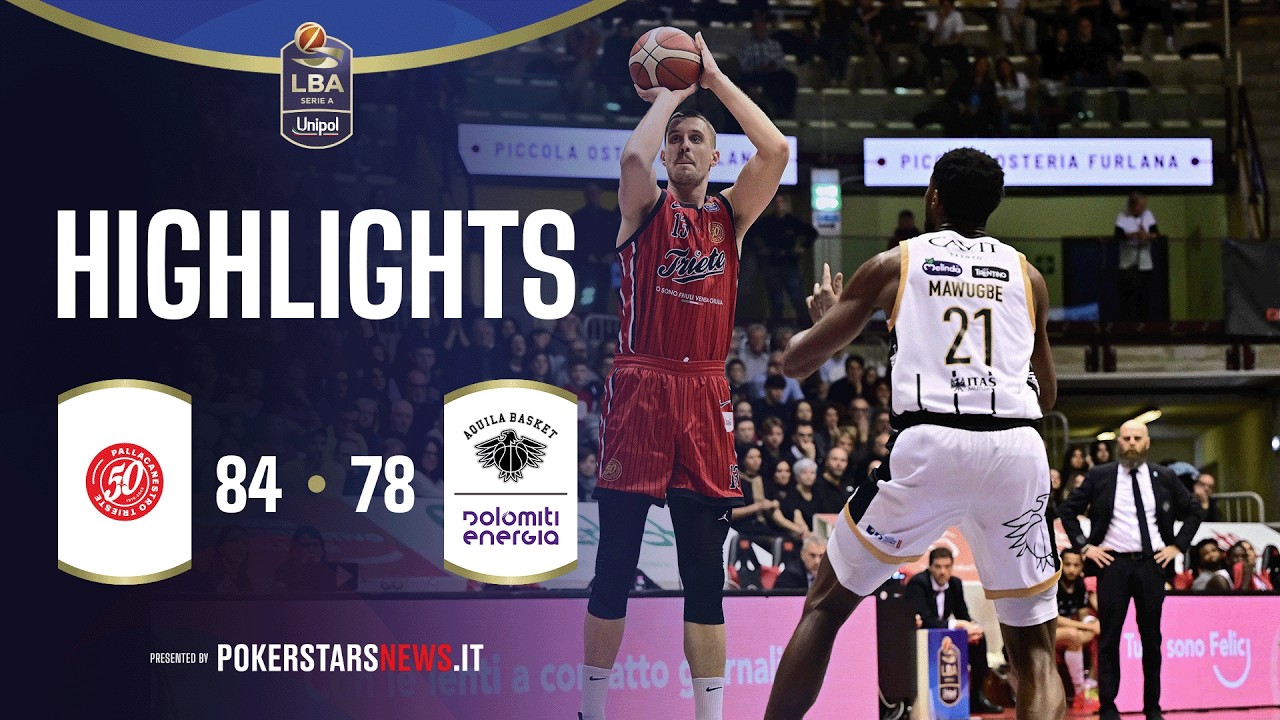 Pallacanestro Trieste - Dolomiti Energia Trentino |PokerstarsNews Highlights SerieA Unipol 2025/2026