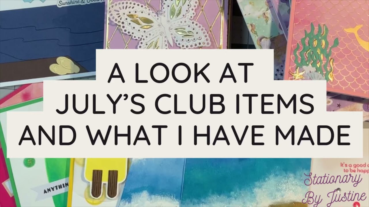 A Look at Spellbinders July's Club Items - Small Die, Stamp Set, Amazing Paper Grace, and Card Kit!