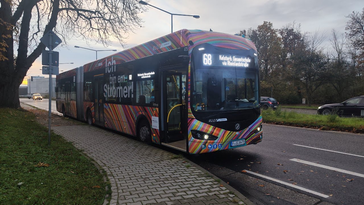 Frankfurter Buslinie 68 von Schwanheim nach Kelsterbach