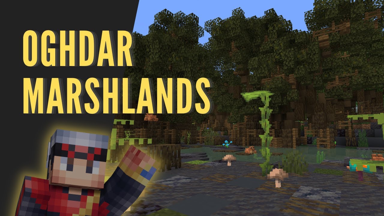Minecraft  I  WorldPainter sculpting: Oghdar marshlands