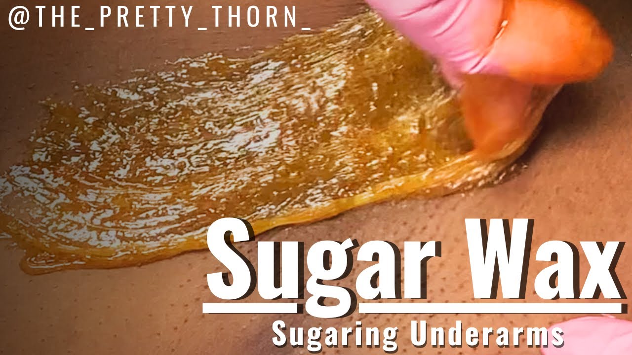 SUGARING UNDERARMS | DIY SUGAR WAX #waxing #sugaring #bodywax  #sugarwax #esthetician 