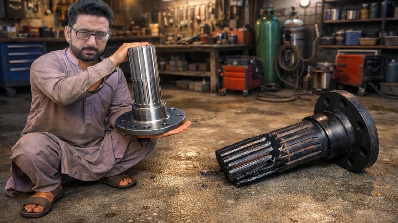 Restoring a Severely Damaged RTO Shaft - Complete Workshop Repair Process