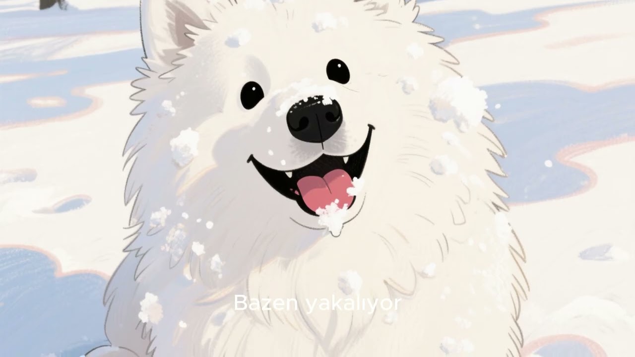 Köpeğim Fırtına! Fırtına, karı gördüğü anda adeta çıldırıyor !