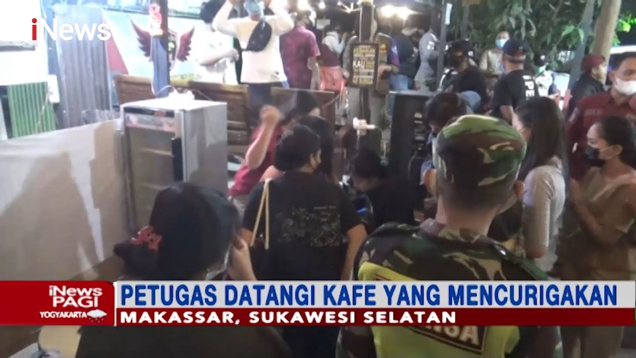 Razia PPKM Mikro di Makassar Diwarnai Usaha Pemilik Kafe Kelabuhi Petugas - iNews Pagi 26/06