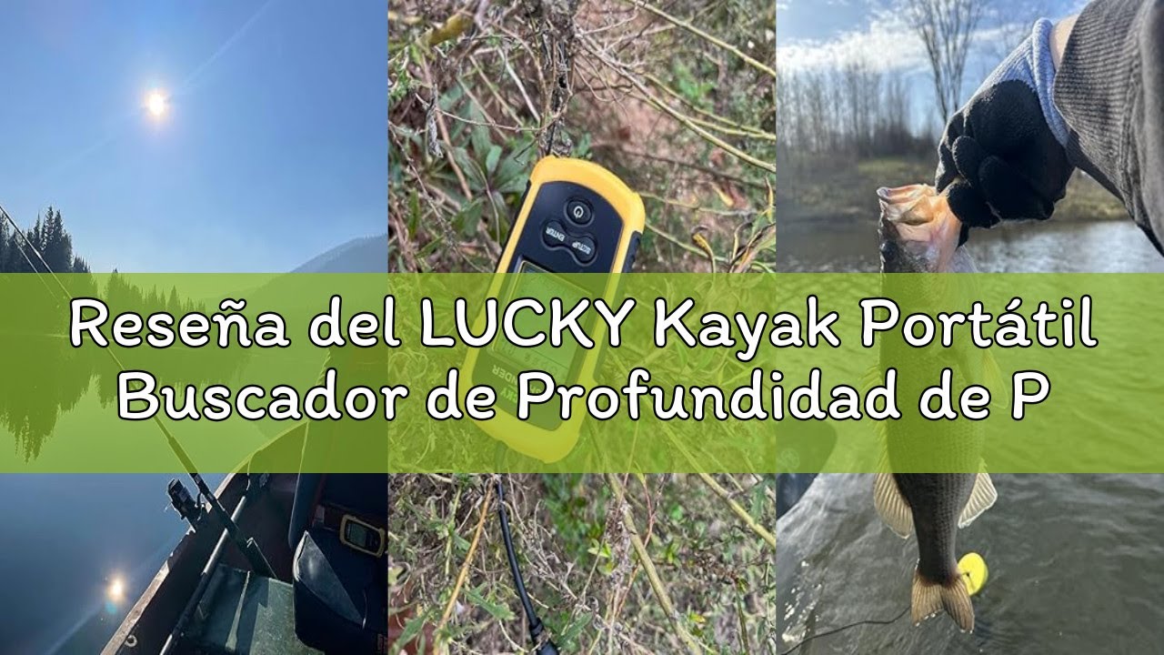 Reseña del LUCKY Kayak Portátil Buscador de Profundidad de Peces Buscador de Peces Portátil de Agua