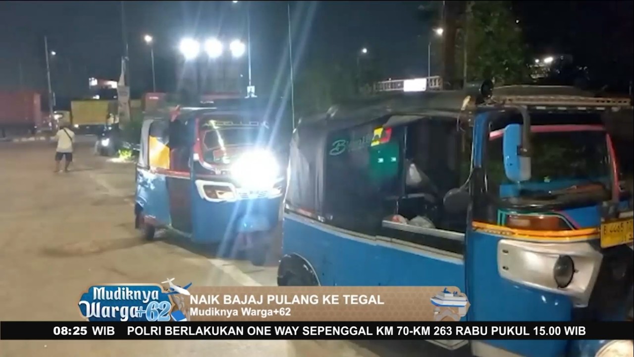 Rombongan Bajaj Ikut Mudik Tinggalkan Ibu Kota