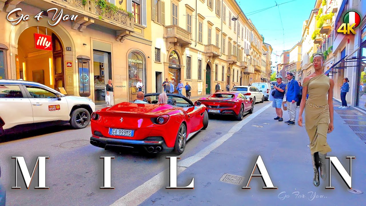 MILAN ITALY 🇮🇹 4K UHD Walking Tour during Milan Fashion Week