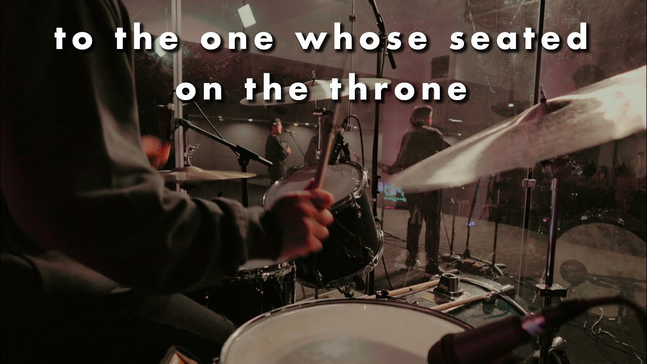 to the one who is seated on the throne || drum cover