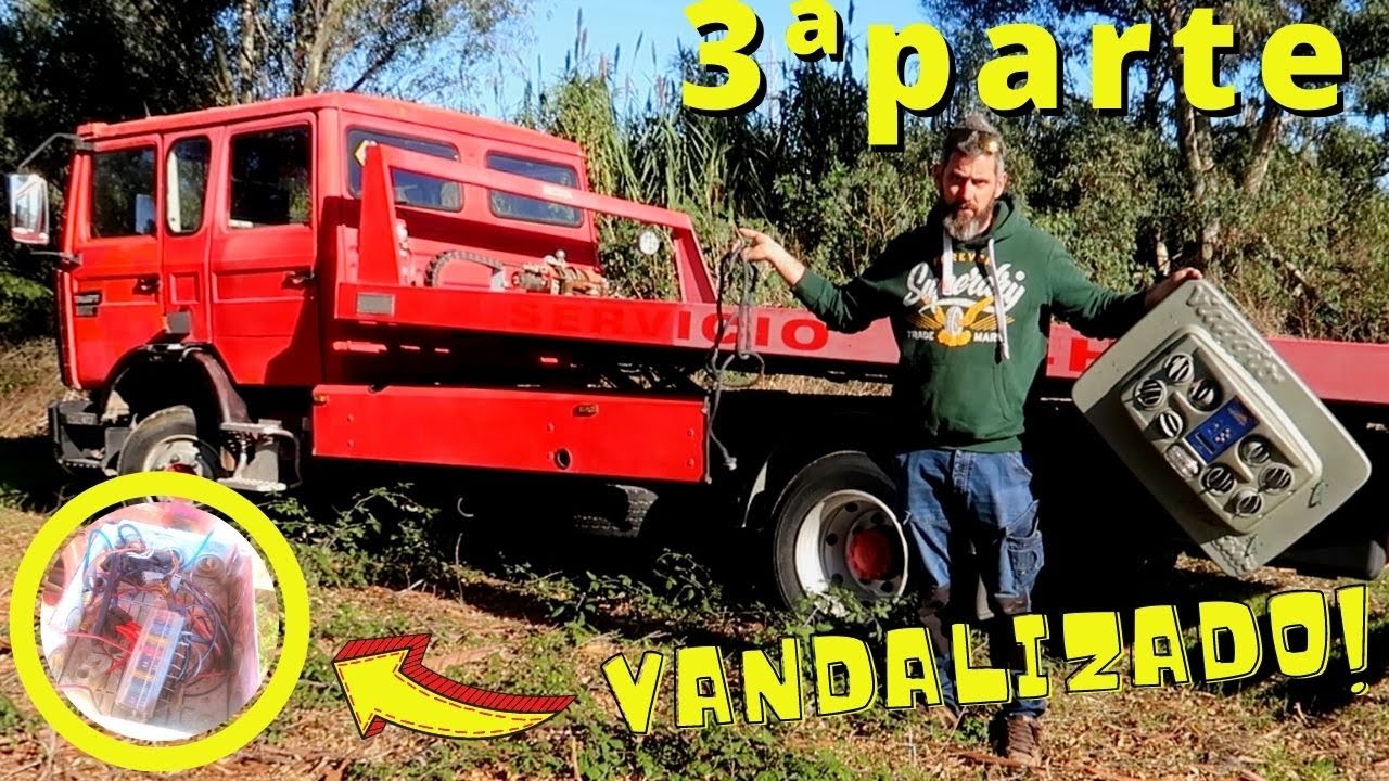 Proyecto Grua Renault Midliner abandonada y ahora vandalizada