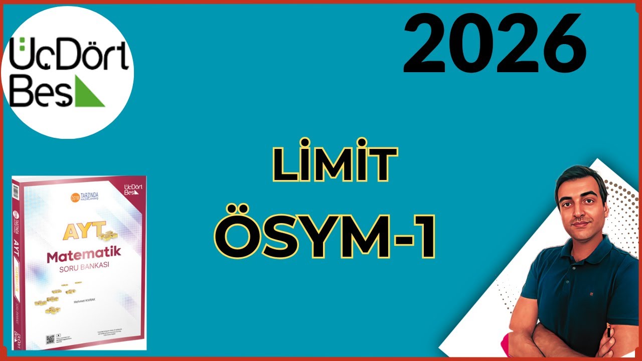 (2026) LİMİT / ÖSYM-1/ 2025-2026 345 AYT MATEMATİK SORU BANKASI ÇÖZÜMLERİ