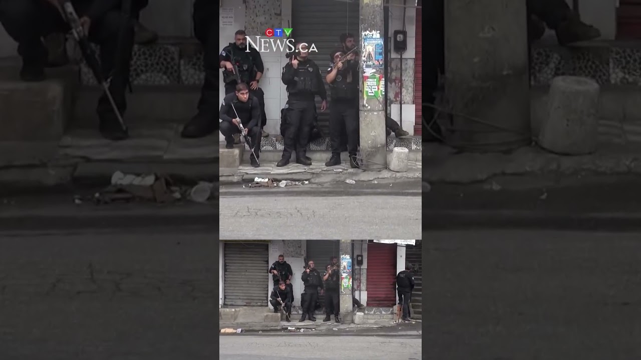 Кадры крупнейшего в истории Рио-де-Жанейро полицейского рейда, приведшего к гибели десятков людей.