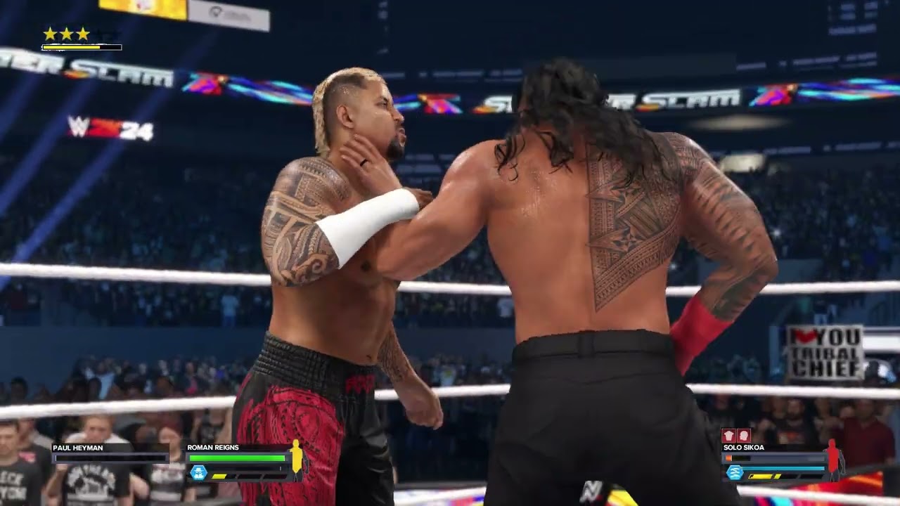 |WWE 2K24|  |Roman Reigns| vs |Solo Sikoa| Summer Slam 2024 | Tribal Chief Match| Last man Standing