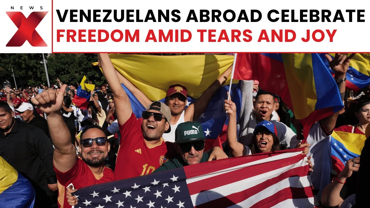 &lsquo;Freedom!&rsquo; Tearful Venezuelans in Madrid Celebrate Maduro&rsquo;s Deposition | NewsX