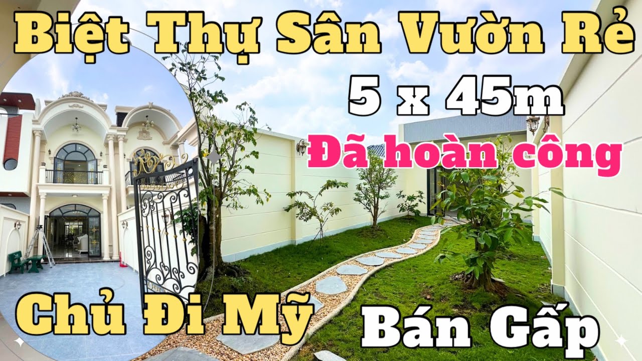 Tâm Tư Bán Biệt Thự Sân Vườn Quá Rẻ Nghỉ Dưỡng Đẹp Ngất Ngây Sổ Hồng Riêng ngay chợ bình chánh