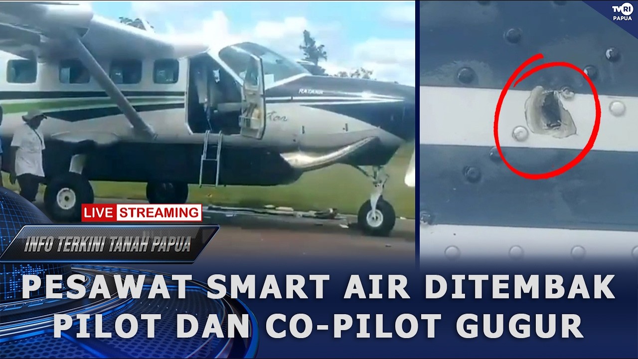 INFO TERKINI - PESAWAT SMART AIR DITEMBAK DI BOVEN DIGOEL  PILOT DAN CO-PILOT GUGUR