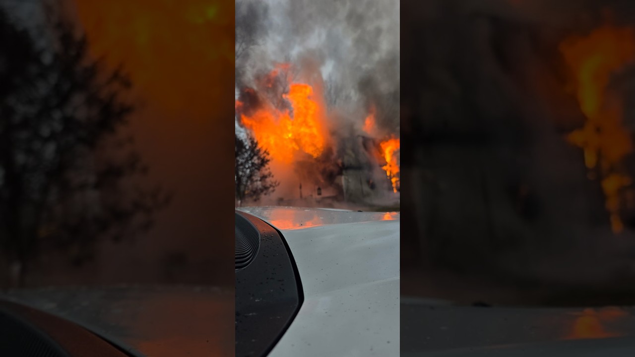 the Knox-Center Township Fire Department was dispatched to a building fire