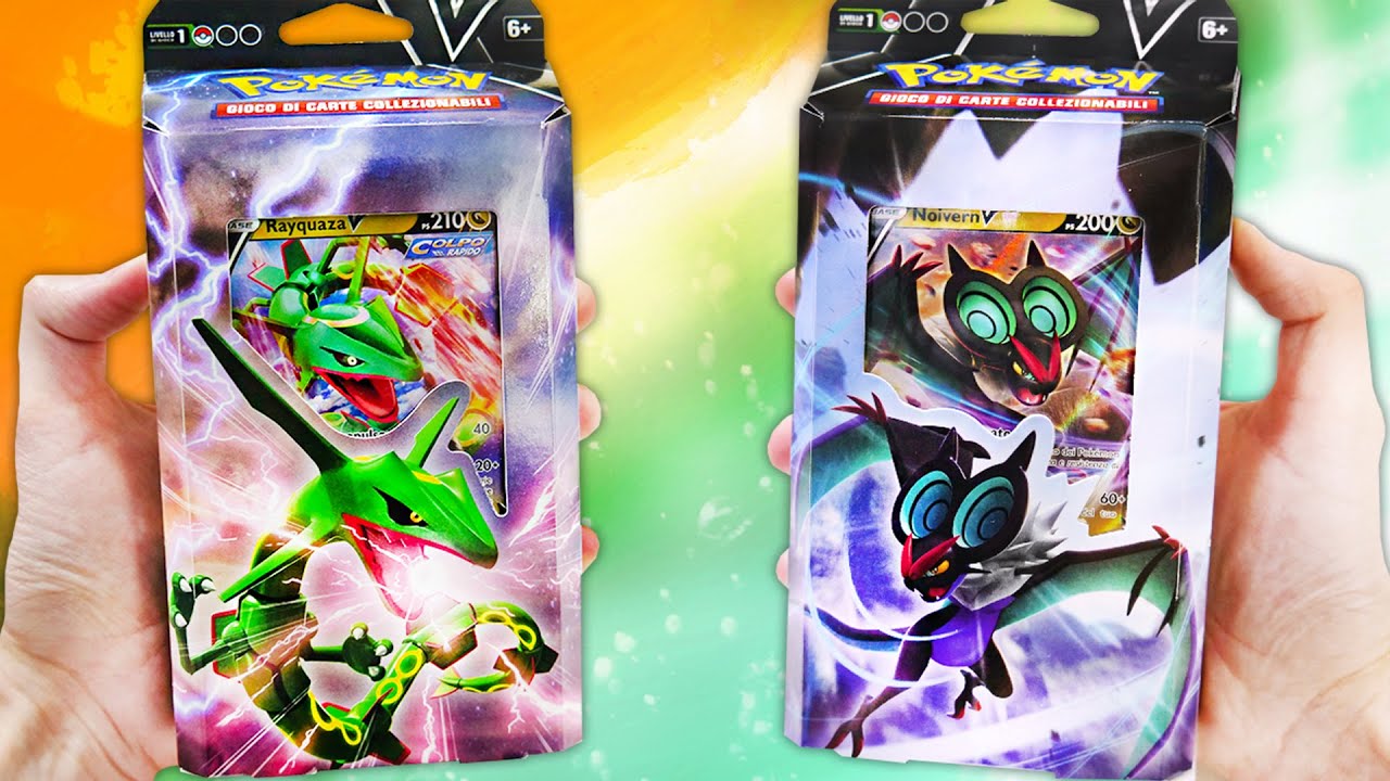 *NON MI SONO DIMENTICATO!* APRO I MAZZI DI RAYQUAZA-V E NOIVERN-V! - Pokemon TCG Mazzi Lotte V