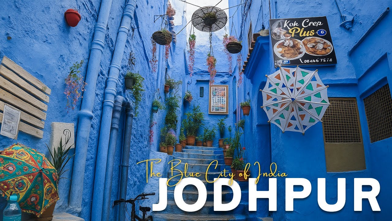 Jodhpur Blue City Walk in 4K | Exploring the Stunning Blue Lanes of RAJASTHAN 🇮🇳