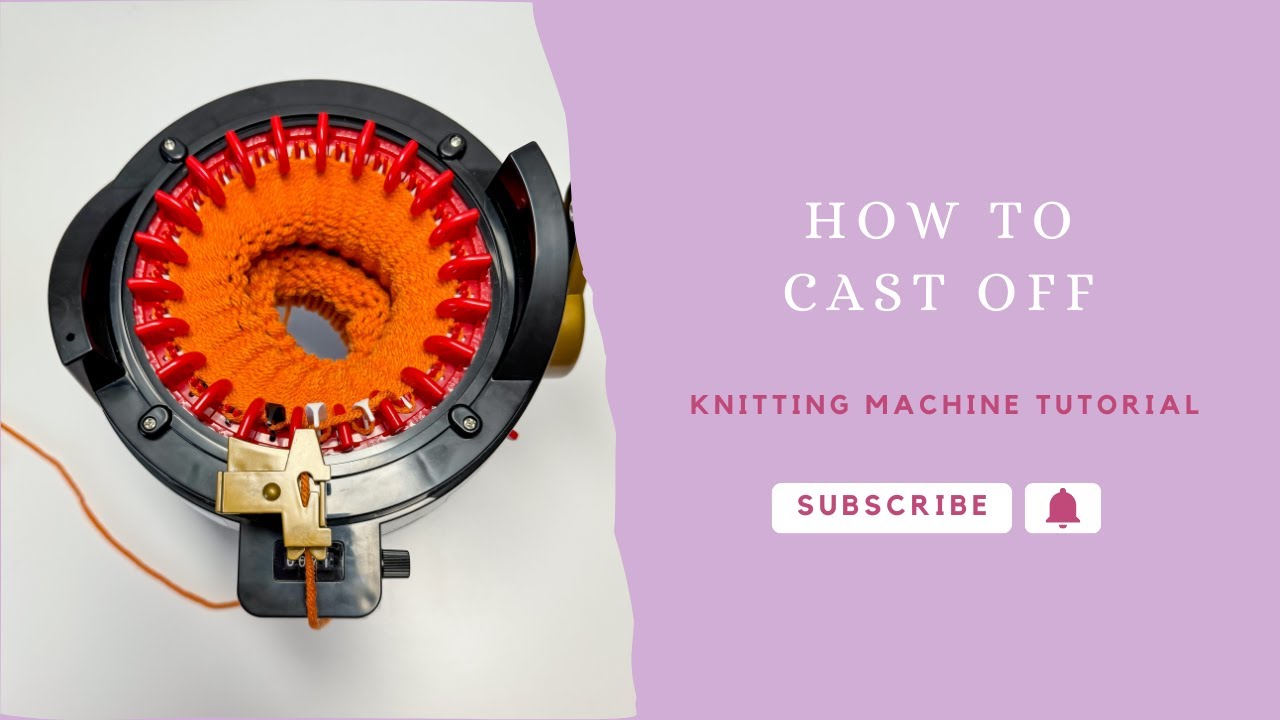 How to Cast Off (Without Waste Yarn) on a Knitting Machine, Addi Sentro Knitting Machine Tutorial