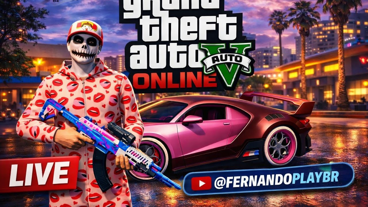 Jogando - GTA V ONLINE  ( GTA 5 em Português PT - BR) no PS4 .