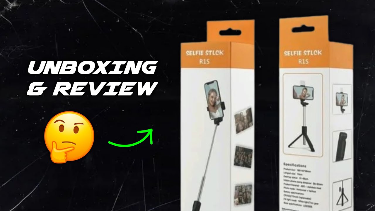 R1S Selfie stick + Tripod + Mobile Stand Unboxing & Review | R1s Selfie Stick Unboxing