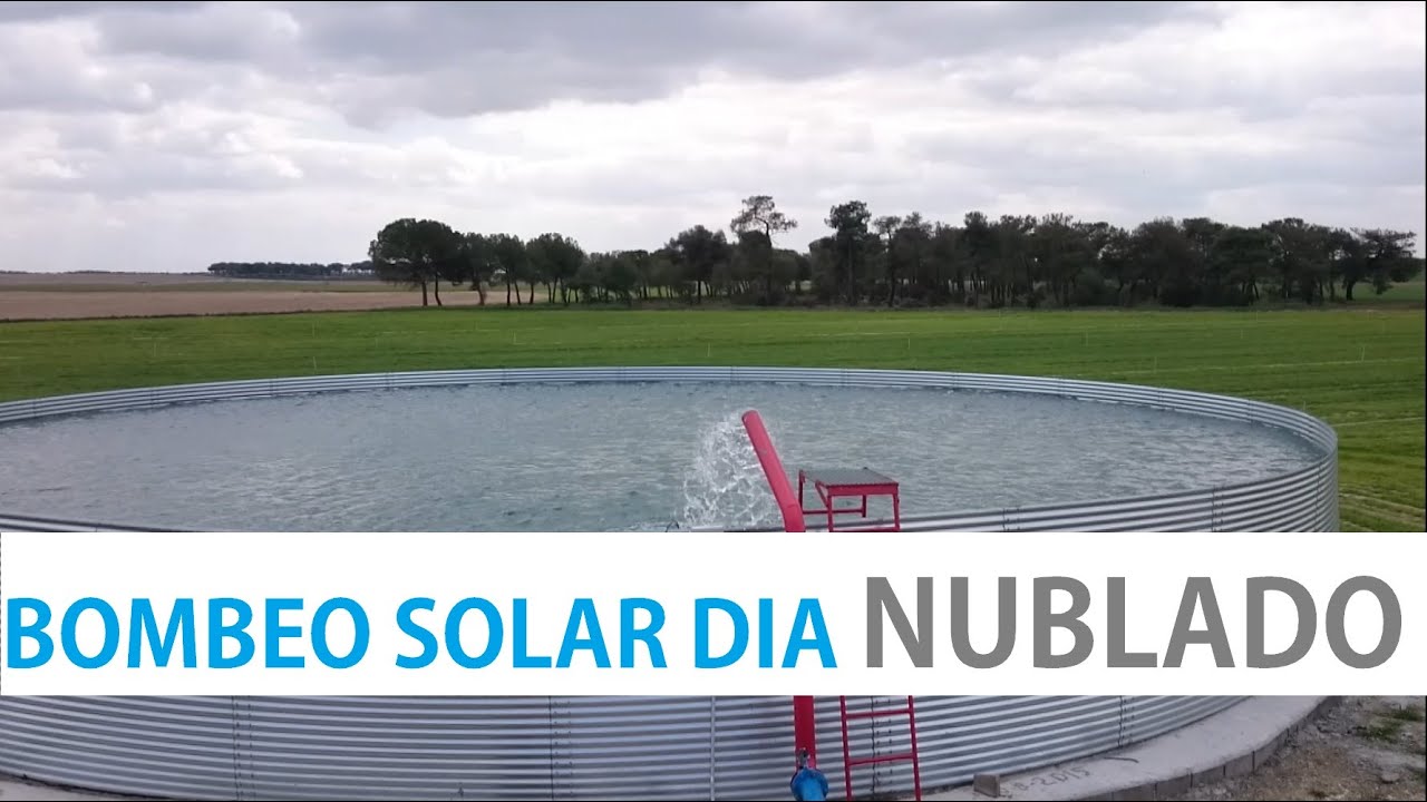 BOMBEO SOLAR UN DIA NUBLADO