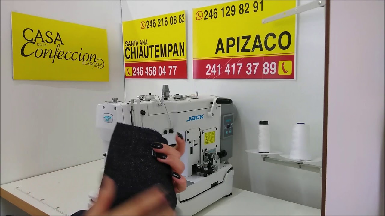 Maquina para ojal de camisa
