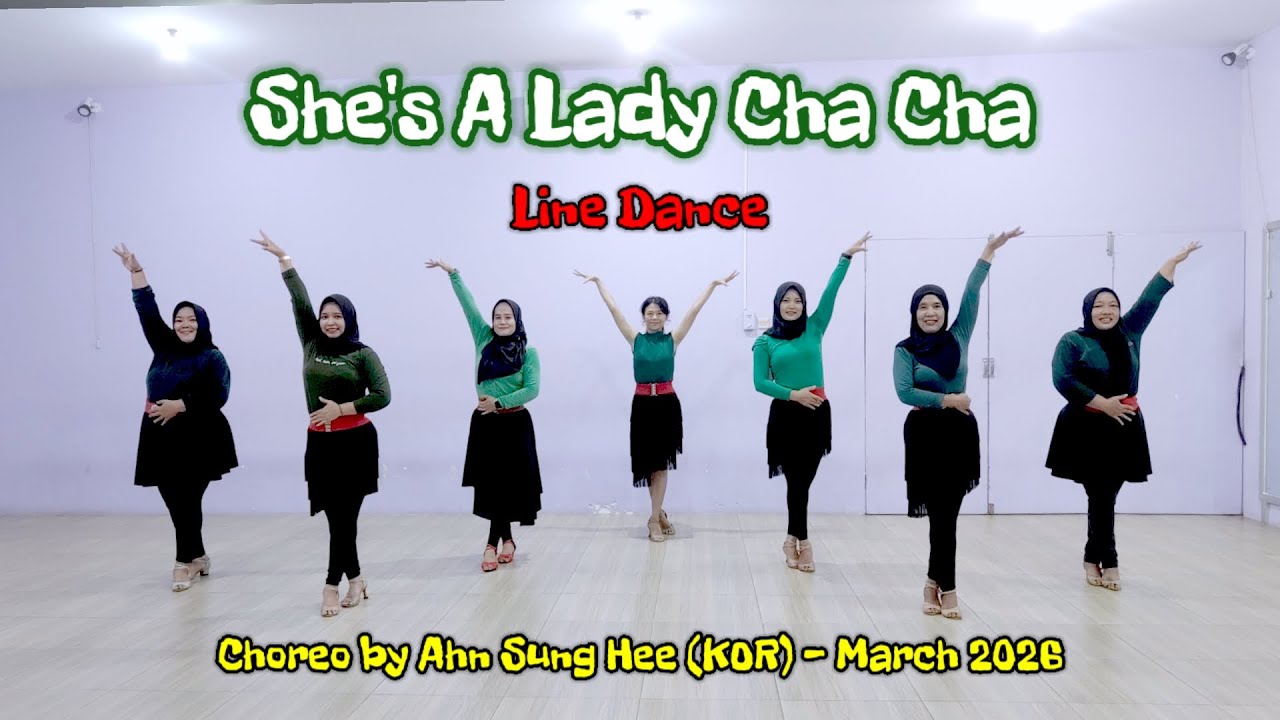 She's A Lady Cha Cha Line Dance - Choreo @ahn sung hee - by Melody Line Dance Gombong