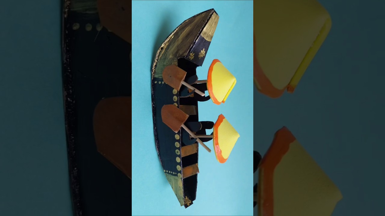 Easy Onam craft ideas|snake boat kerala|craft ideas 