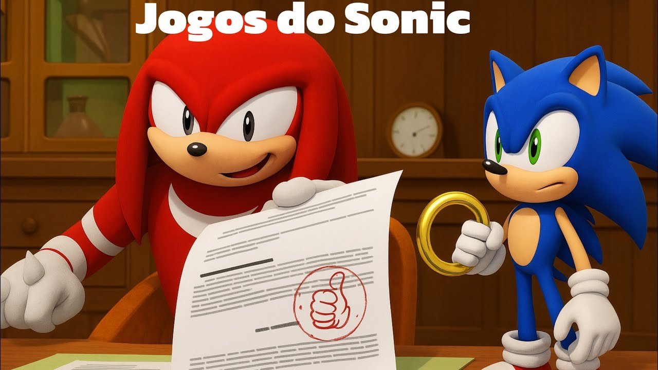 (VÍDEO MAIS VISTO) Knuckles Aprovando Jogos do Sonic (Parte 1)