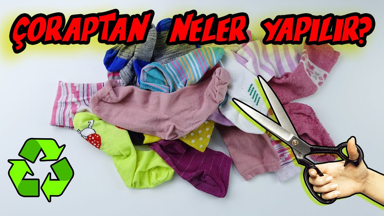 ÇORAPLARI DEĞERLENDİRMENİN 8 AKILLICA YOLU! (Çorapların Geri Dönüşümü) / Recycle / DIY Socks / Idea