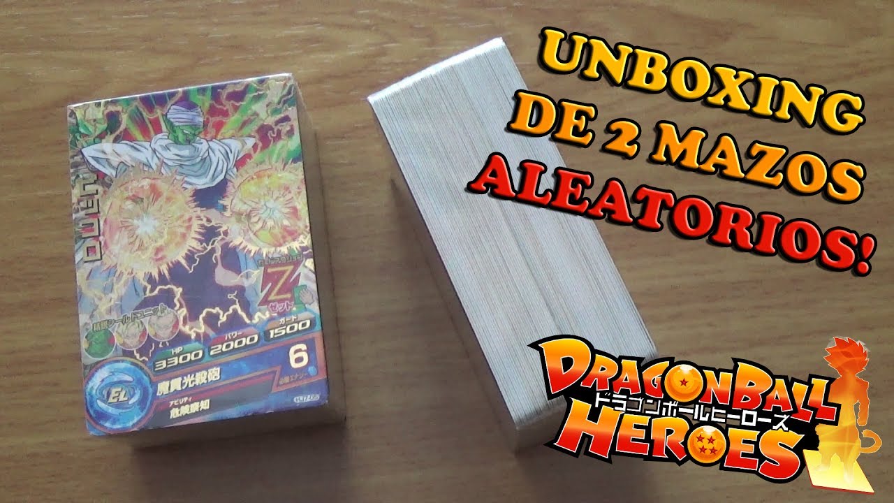 Dragon Ball Heroes - Unboxing de 2 Mazos de Cartas Aleatorias de Segunda Mano!