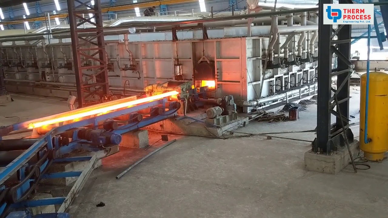 40 TPH Side Dicharge Pusher Furnace by means of Pinch Roll