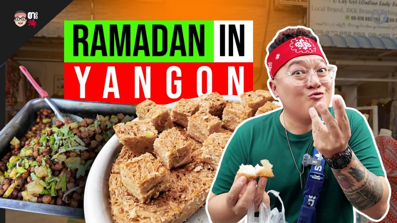 Viral Ramadan Bazar Near Nwe Aye Mosque | Ramadan in Yangon