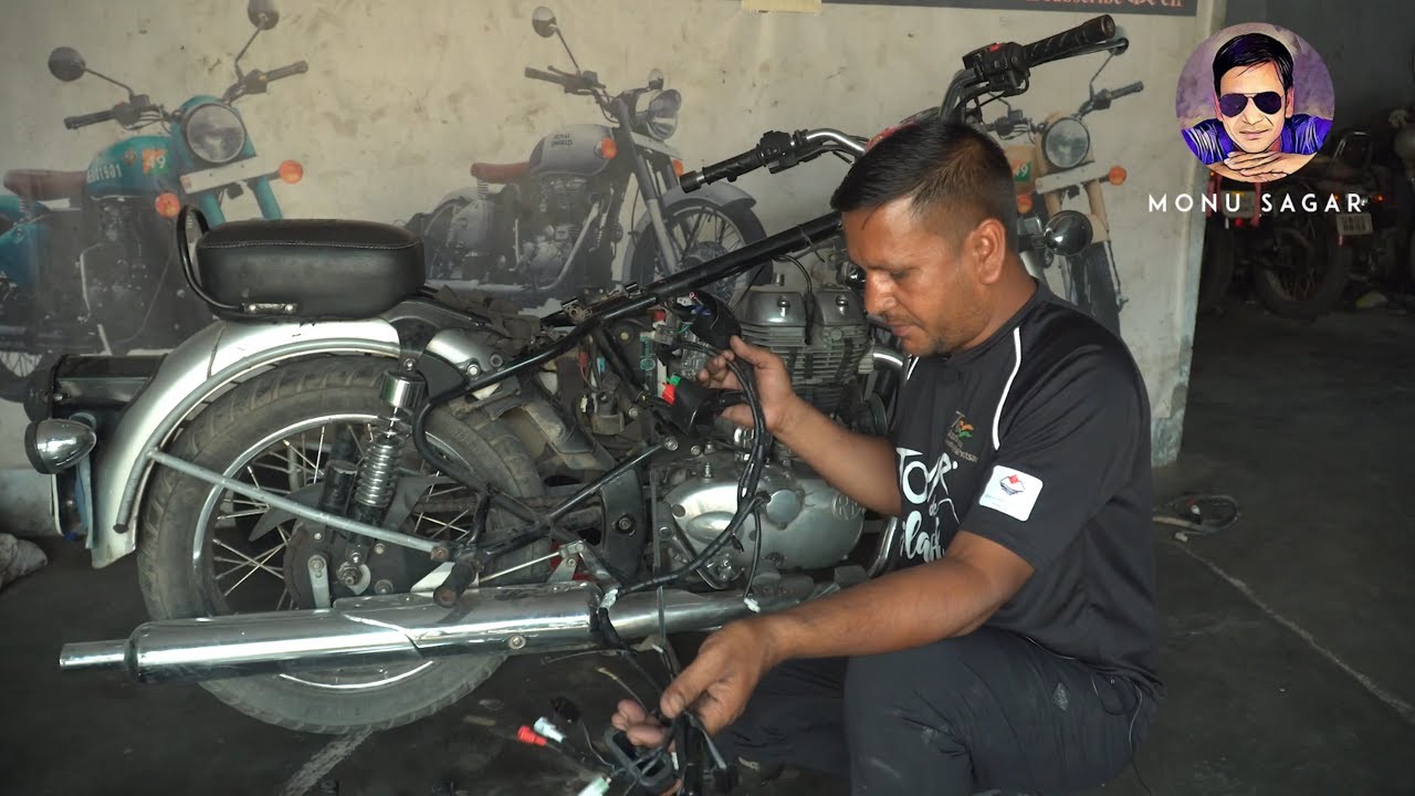 Royal Enfield Wiring problem solution 😲| monu sagar 👍
